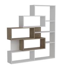 Pastatoma lentyna Kalune Design Marla 731WAT3615, balta/riešuto, 25 cm x 139.1 cm x 151.2 cm