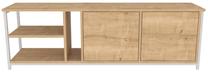 TV staliukas Kalune Design Primrose, rudas/baltas, 35.3 cm x 160 cm x 50.8 cm
