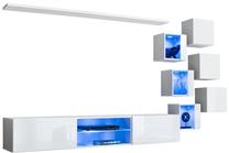 Sekcija ASM Switch XXI, balta, 260 cm x 40 cm x 140 cm