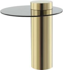 Kavos staliukas Kayoom Ontario 125, aukso/pilkas, 46 cm x 46 cm x 50 cm