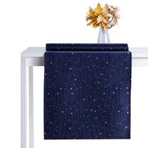 Stalo takelis stačiakampė Homede Arpegio, aukso/tamsiai mėlyna, 40 x 220 cm