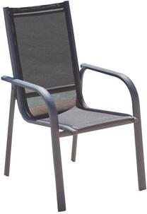 Lauko kėdė Floriane Garden Lena 561CLR1544, antracito, 59 cm x 66 cm x 98 cm