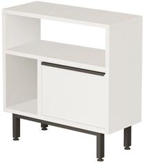 Naktinis staliukas Kalune Design ON6-W, baltas/juodas, 60 cm x 25.5 cm x 60 cm