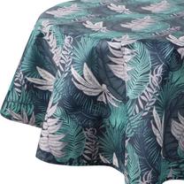 Staltiesė apvali Garden, tamsiai mėlyna/turkio/violetinė, 150 x 150 cm