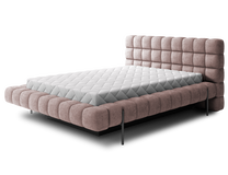 Lova pusantros vietos Magentta Touch, 140 x 200 cm, rožinė, be čiužinio, su grotelėmis