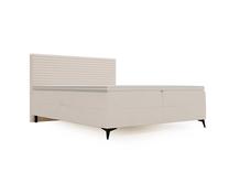 Lova dvigulė continental Polak Meble Point, 160 x 200 cm, kreminė, su čiužiniu, su grotelėmis