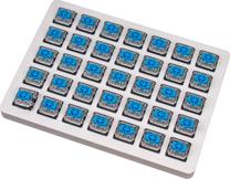 Jungiklis Keychron Gateron Low Profile Blue Switch Set 35-Pack, skaidri/mėlyna/balta