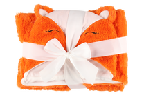 Pledas 4Living Fox, baltas/oranžinis, 100 cm x 140 cm