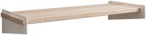 Sieninė lentyna ADRK Ovo, balta/sonoma ąžuolo, 60 cm x 23.5 cm x 10 cm