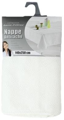 Staltiesė stačiakampė Douceur Tokio, balta, 140 x 250 cm