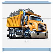 Komoda Kocot Kids Babydreams Truck, mėlyna/balta, 41 cm x 80 cm x 80.5 cm
