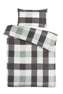 Patalynės užvalkalų komplektas Kenda Sand Nevada 125, balta/mint/pilka, 135 x 200 cm