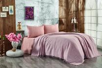 Lovatiesė Mijolnir Double Pique Lotus, rožinė, 240 cm x 220 cm