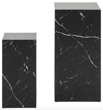 Kavos staliukų komplektas Dice Top, juodas, 35 cm x 35 cm x 70 cm