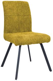 Valgomojo kėdė Home4you Agata, matinė, tamsiai geltona, 59 cm x 48 cm x 91 cm