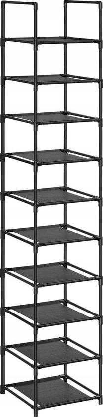 Batų lentyna Leobert LSR110B02, juoda, 33 cm x 33 cm x 173 cm