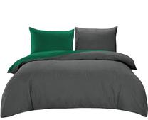 Patalynės užvalkalų komplektas PBJ-14, žalias/grafito, 160 x 200 cm