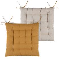 Kėdžių pagalvėlė Stof Duo 16 Points, geltona/smėlio, 40 cm x 40 cm