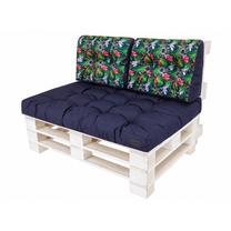 Lauko baldų pagalvių rinkinys Hobbygarden Leo LE1GKL4, mėlyna/įvairių spalvų, 120 x 82 cm