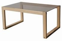 Kavos staliukas Kalune Design Via, šviesiai ruda, 85 cm x 55 cm x 40 cm