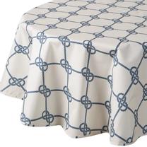 Staltiesė apvali Garden, balta, 150 x 150 cm