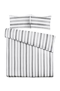 Patalynės užvalkalų komplektas Kenda Sand Pina 125, baltas/pilkas, 200 x 200 cm