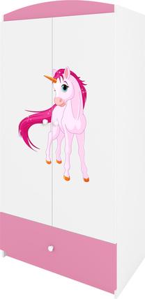Spinta Kocot Kids Babydreams Unicorn, balta/rožinė, 90 cm x 52 cm x 175.5 cm
