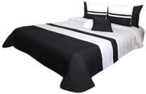 Lovatiesė NM45-A, balta/juoda, 260 cm x 240 cm