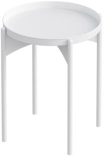 Kavos staliukas Kalune Design SHB-002-C, baltas, 44 cm x 44 cm x 57 cm