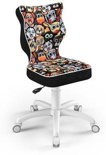 Vaikiška darbo kėdė Petit ST28, 37 x 35 x 83 cm, balta/juoda/raudona