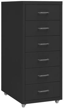 Biuro spinta VLX Cabinet, juoda, 41 cm x 28 cm x 69 cm