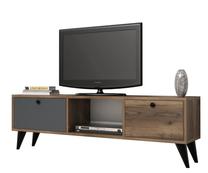 TV staliukas Kalune Design Serenat 1214, rudas/pilkas, 138 cm x 29.5 cm x 42.6 cm