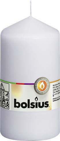 Žvakė, cilindrinė Bolsius Pillar, 25 h, Balta