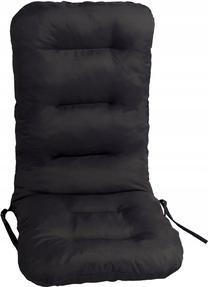 Lauko kėdės pagalvėlė Hobbygarden Basia POBCZA13, juoda, 123 x 48 cm