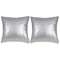 Dekoratyvinė pagalvėlė VLX Cushion Set, sidabro, 60 cm x 60 cm, 2 vnt.