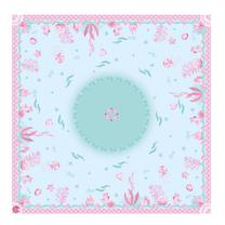 Staltiesė kvadratinė Susy Card 10659993, mėlyna/rožinė, 80 x 80 cm