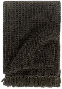 Pledas VLX Throw Cotton, antracito/ruda, 160 cm x 210 cm