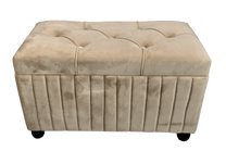 Pufas MN G179-13, šviesiai ruda, 70 cm x 35 cm x 40 cm