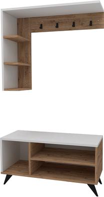 Drabužių kabykla Kalune Design Samle 550ARN1338, 73.8 cm, ruda/balta