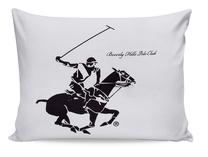 Pagalvės užvalkalas Beverly Hills Polo Club BHPC 004, balta/violetinė, 70 cm x 50 cm, 2 vnt.