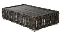 Lauko stalas Miloo Maje Grey, rudas/pilkas, 127 cm x 74 cm x 30 cm