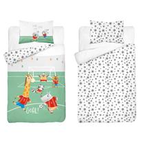 Patalynės užvalkalų komplektas PPH-77, baltas/žalias, 100 x 135 cm