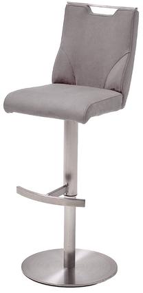 Baro kėdė MC Akcent Giulia C GBCE20EG, matinė, šviesiai pilka, 50 cm x 39 cm x 88 cm