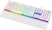 Klaviatūra Krux Frost Silver-White RGB, EN, balta