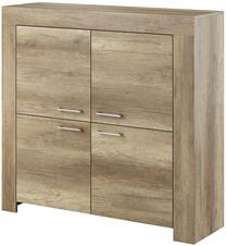 Komoda Piaski Sky SK120, ąžuolo, 120 cm x 37 cm x 117 cm