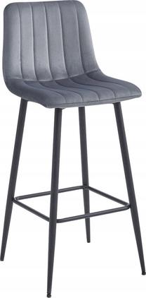 Kėdžių rinkinys Leobert Pozza, juoda/pilka, 35 cm x 43 cm x 104 cm, 2 vnt.