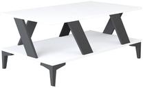 Kavos staliukas Kalune Design Tabla, antracito/balta, 100 cm x 40 cm x 60 cm