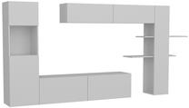 Svetainės baldų komplektas Kalune Design Maxi, vidaus, baltas