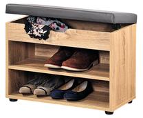 Suoliukas su batų lentyna Kesper, pilka/sonoma ąžuolo, 30 cm x 60 cm x 47 cm