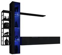 Svetainės baldų komplektas ASM Switch M7, vidaus, juodas